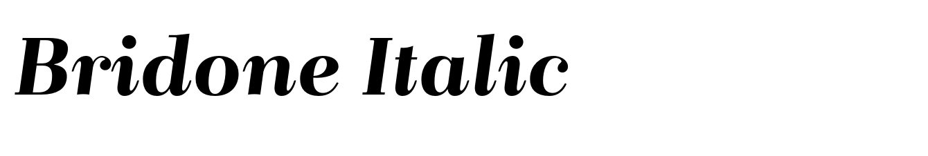 Bridone Italic